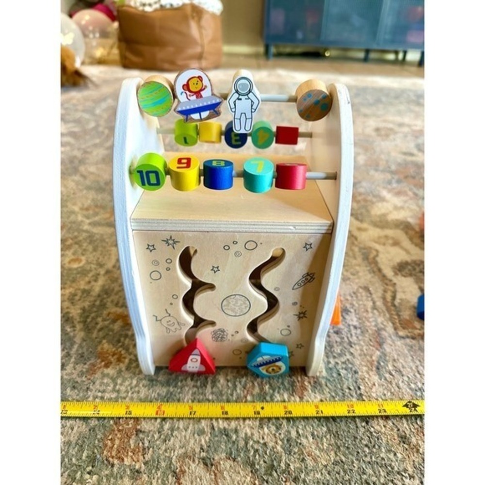 Imaginarium Out of this World Space Theme Wooden Activity Cube Trio Kids Toy - Picture 8 of 9